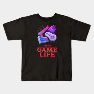 Video game life Kids T-Shirt